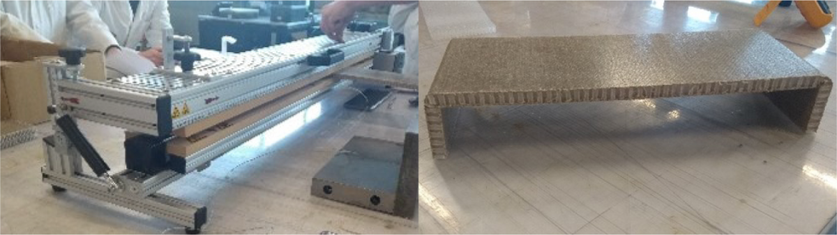 sandwich and plying bench